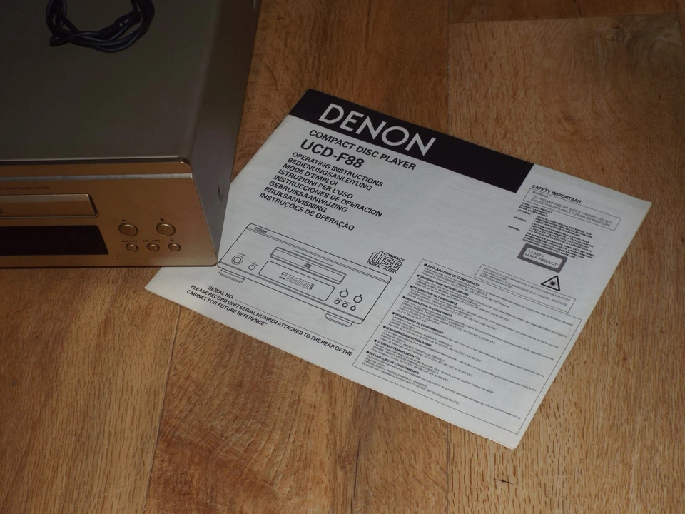 Denon UCD-F88 HiFi Stereo CD Player, Denon Compact Disc Player, Superb Compact - Image 3 of 4