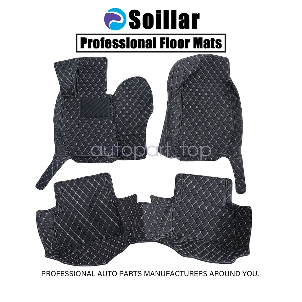 Juego de alfombrillas de cuero para Mercedes Benz Clase C W205 S205 2015-2021 Foto 2 de 4