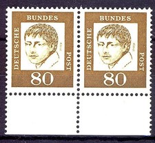 359 Bed. Deutsche 80 Pf Paar UR ** postfrisch