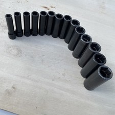 Snap-On 1/2" Dr 6 Point Metric 10mm-24mm SIMM100A-SIMM240 Deep Socket Missing 18