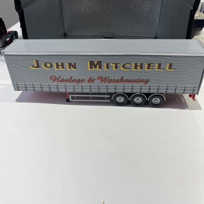 CORGI JOHN MITCHELL CURTAINSIDER TRAILER ONLY.