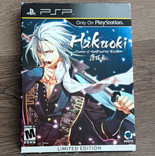 Hakuoki Demon of the Fleeting Blossom Limited Edition PSP CIB Art Book CD