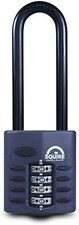 Squire Extra Long Shackle 4 Wheel Combination Padlock, 40mm Body