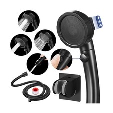 HANLIAN High Pressure Shower Head with Pause Button, 3 Spray Modes Shower Hea...