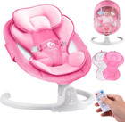 Portable Bluetooth Baby Swing with Music, Remote, & Reversible Cushion