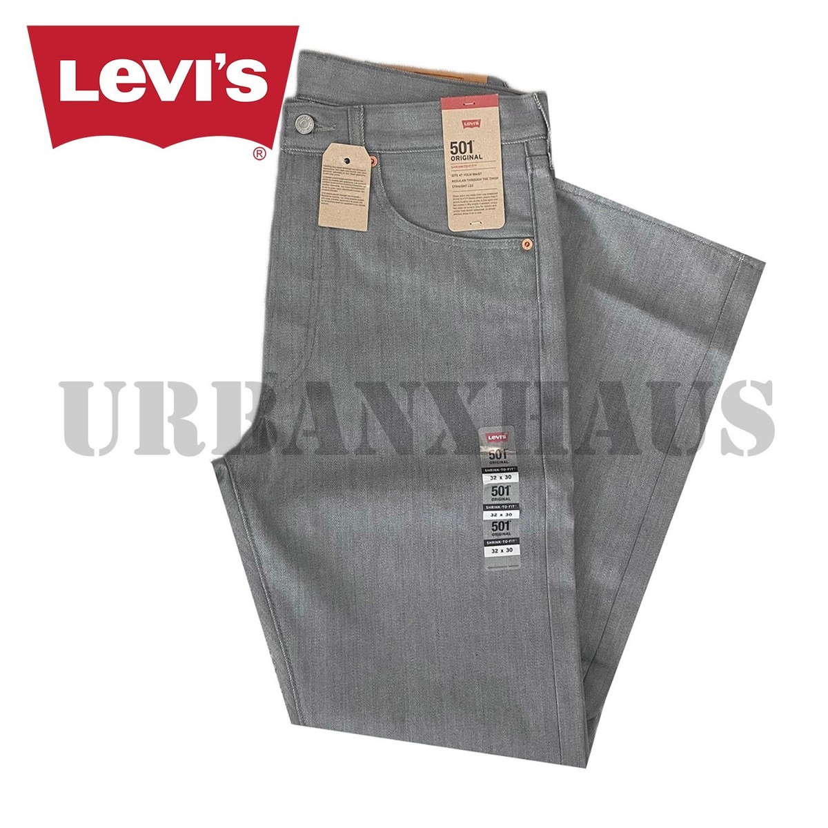 Levi's 501 Original Shrink-To-Fit Men's Straight Leg Denim Jeans