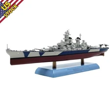 NEW 1:1000 WWII US BB-61 Lowa Battleship Model Alloy Warship Model with Stand