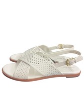 Cole Haan Sandal Fernanda Grand Ivory Leather Perforated Size W19608 Size 7