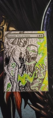 MTG ALTER: Kamahl Fist of Krosa, by Kixar Alters. Full art alter
