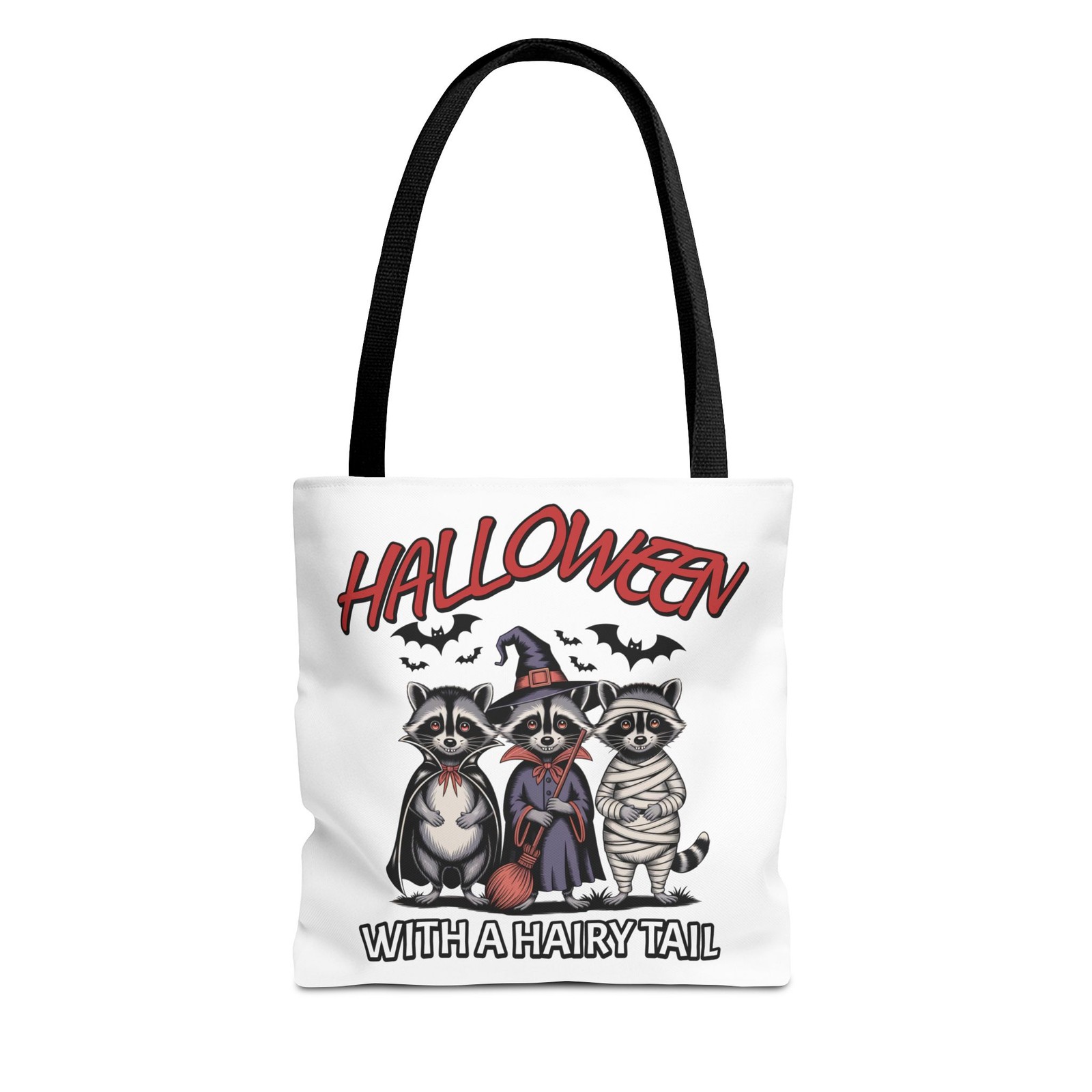 Spooky Halloween Tote Bag with Hairy Tail Trick or Treat Shoulder Bag