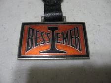 Bessemer Railroad Train A Classic Issue Watch Fob w/Leather Strap