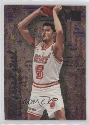 1995-96 Fleer Metal Tempered Steel Sasha Danilovic #1 Rookie RC p7i