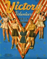 VINTAGE UNCUT 1942 VICTORY VOLUNTEERS PAPER DOLLS~#1 TOP REPRODUCTION SELLER