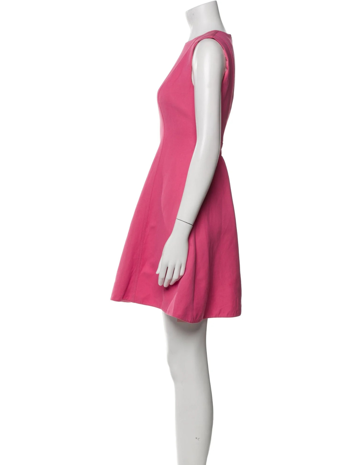 Valentino Pink A-Line Mini Dress w/ Crew Neck - Size M IT42 - Fast Sale thumbnail 3