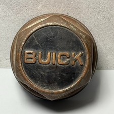 Antique Buick Script Threaded Wheel Center Hubcap Grease Cap Clean Threads Use Antique Buick Script Threaded Wheel Center Hubcap Grease Cap Clean Threads Use