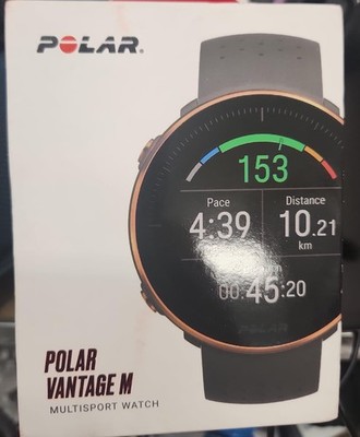 POLAR Vantage M Fitness Watch - Black Open box