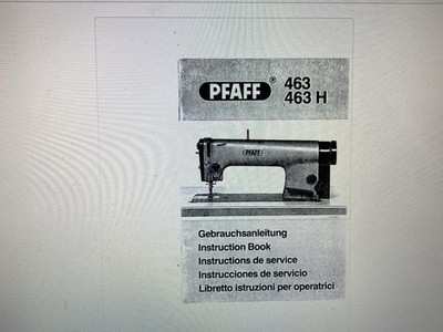 Pfaff 463 Manual  Digital