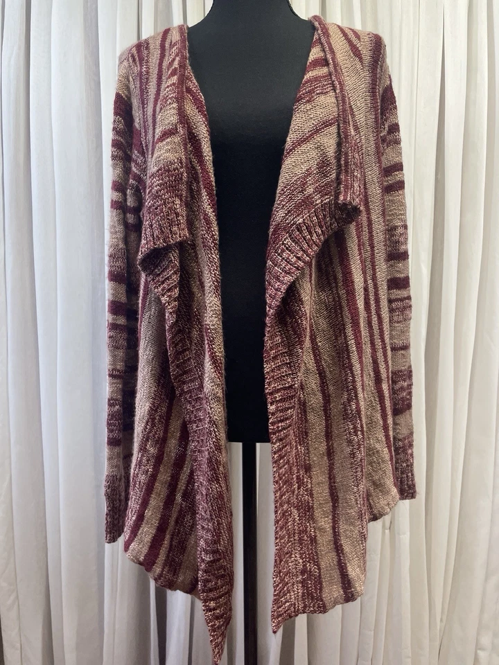 Кардиган Charlotte Russe асимметричный спереди размер L | свитер многослойный с открытой драпировкой - Изображение 2 из 4