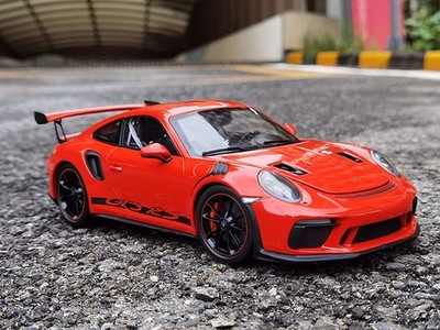GT Autos 1/18 Scale Porsche 911 GT3 RS Orange Diecast Car Model