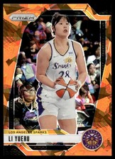 Li Yueru Orange Cracked Ice #23 2024-25 Panini Prizm WNBA Los Angeles Sparks
