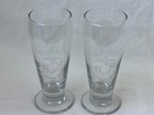 USMC Marine Corps Birthday Ball Beer Ale Sling Beverage Glass Etched Emblem Set — photo 1
