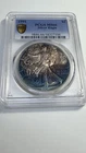 1991 American Silver Eagle $1 1 oz Silver .999 PCGS MS66 blueberry toned