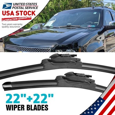 OEM 22'' & 22'' Windshield Wiper Blades Premium Hybrid silicone ALL SEASON NEW!