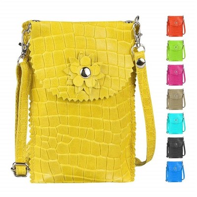 DAMEN LEDER TASCHE CROSSBODY BAG SMARTPHONE Schultertasche HANDY Umhängetasche