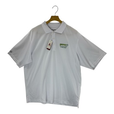 Antigua Mens XL White Nature Valley First Tee Open Pebble Beach Golf Polo Shirt
