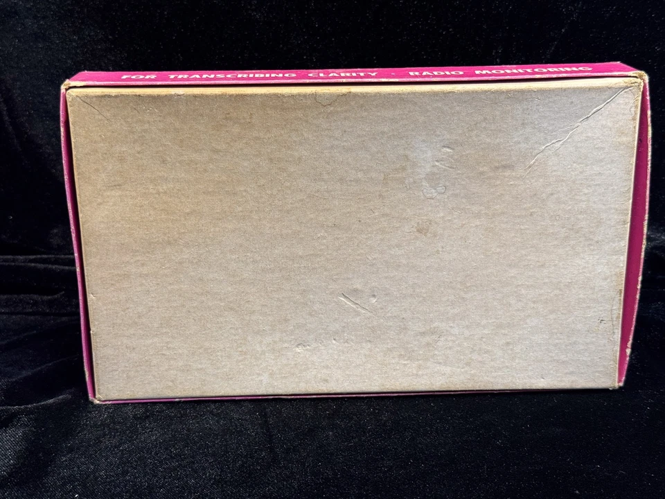 Auriculares Telex Dynaset De Colección con Caja - Audiógrafo Gris - Anuncio de Radio Retro Foto 2 de 4