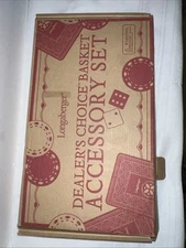 Longaberger Dealers Choice Basket Accessory Set Poker Chips And Cards Never Open
