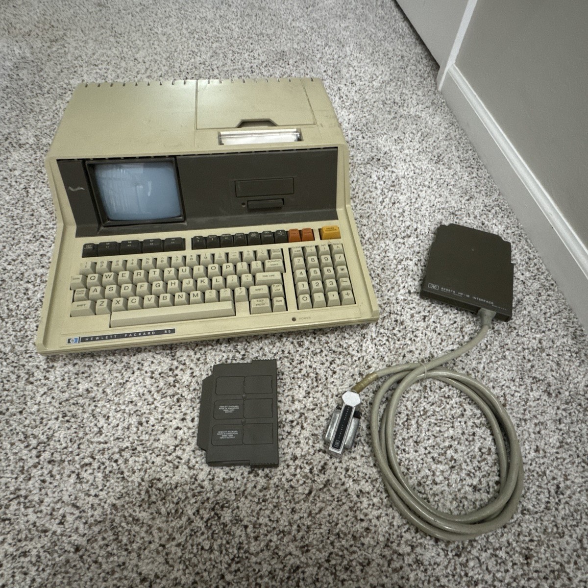 Vintage HP 85 series Computer Hewlett Packer With ROM Drawer and