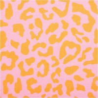 Baumwollstoff Halbpanama Leo Pink Orange Meterware 1,40M Breite