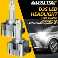 D3S LED Headlight Bulb 20000LM Super Bright Direct Replace For 16 Audi HID Xenon