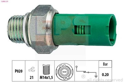 EPS 1.800.131 Öldruckschalter Öldrucksensor für OPEL Vivaro A Kastenwagen (X83)