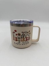 Stainless Steel Retirement Cup Mug with Lid 14 oz Gift for Woman