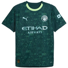 Puma Manchester City 2025 -26 EA Sports Fourth Jersey - Green Terrain