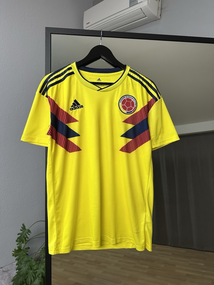 Adidas Colombia 2018 2019 Home Football Shirt Soccer Jersey Size M