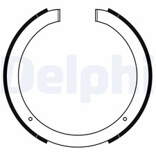 ORIGINAL® Delphi Bremsbackensatz Hinten für Mazda CX-7 CX-9 Chevrolet CORVETTE