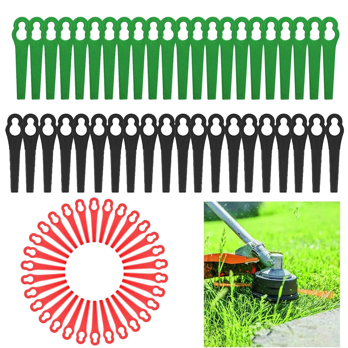 Lames De Coupe En Plastique De Remplacement Pour Florabest Lidl Frta 20 A1 120 Pieces 87124031