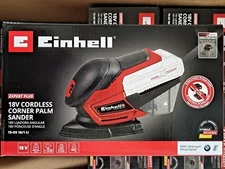 EINHELL TE-OS 18/1 LI 18V CORDLESS CORNER PALM SANDER WITH PAPER. TOOL ONLY