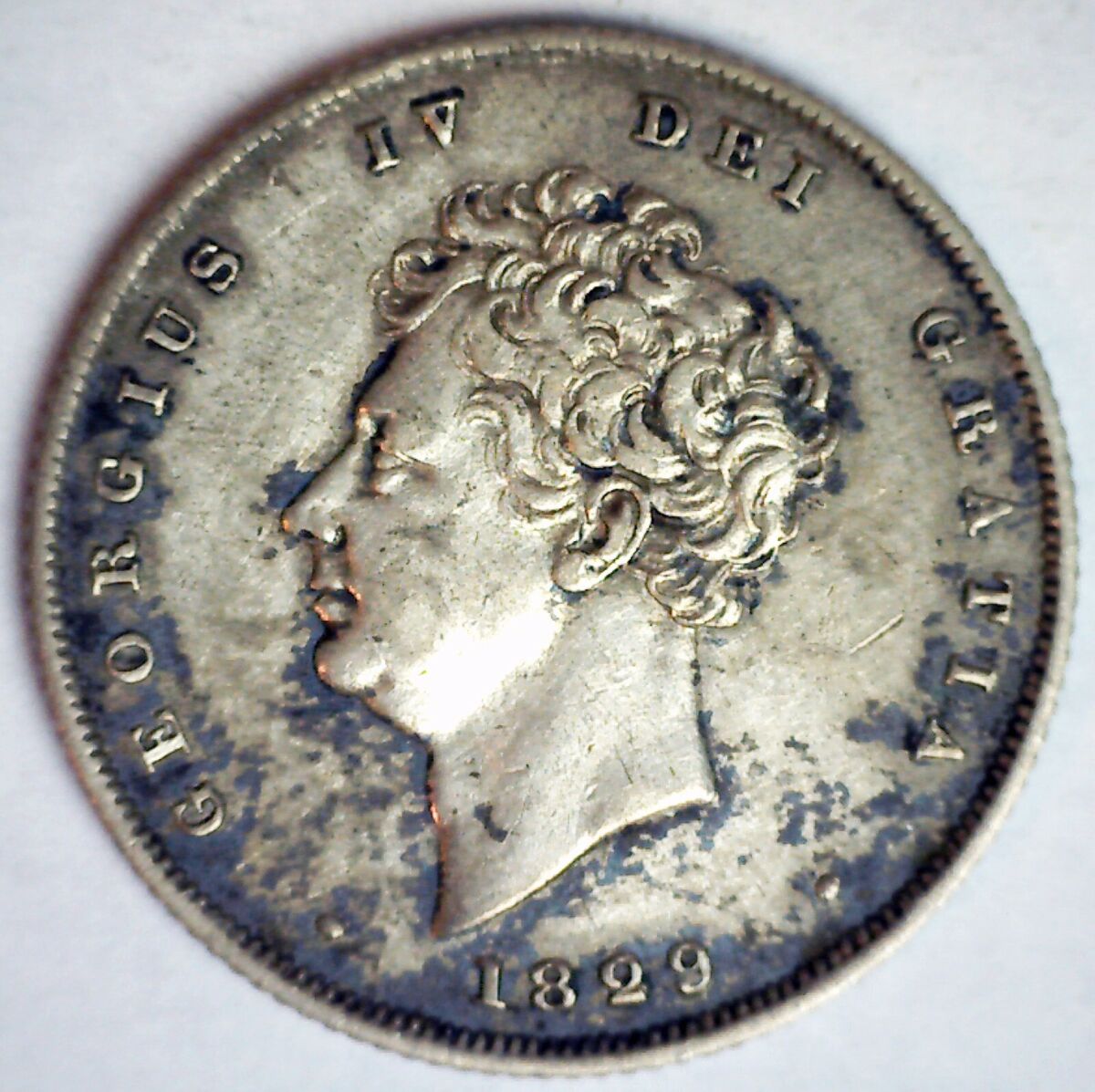 1829 Great Britain Silver Shilling Coin Circulated You Grade