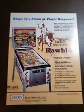 Stern RAWHIDE Original Pinball Flyer