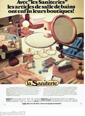 ADVERTISEMENT ADVERTISING 126 1979 La Saniterie les articles de bainroom