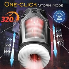 Automatic Male Masturbator Cup 7 Thrusting Vibrating Masturbator Telescopic