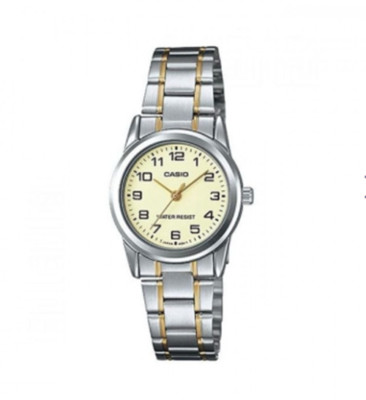 Casio Standard Collection Women's LTP-V001SG-9BUDF Stainless Steel Band Watch