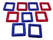 3273 Pk9 Plastic 2-Inch Squares Parrot Bird Toy Parts Talon Foot Toys Conure Pet