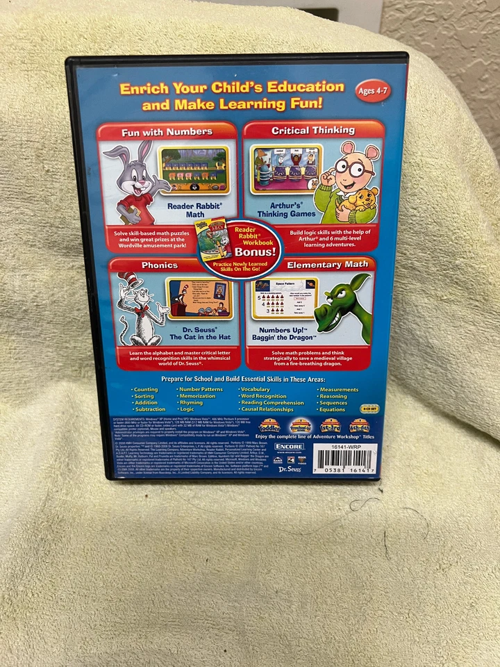 Adventure Workshop Preschool-1st Grade PC Game - Missing 2 CD's!!!! - Image 2 of 2