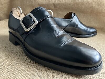 Church's WESTBURY Mens Black Leather Monk Strap Shoes UK 6.5 G