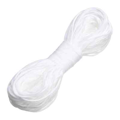 3mm elastische Gesichtsmaske WEICH weiß 15 Meter Fadenband Nähen Basteln Gesichtsmaske 